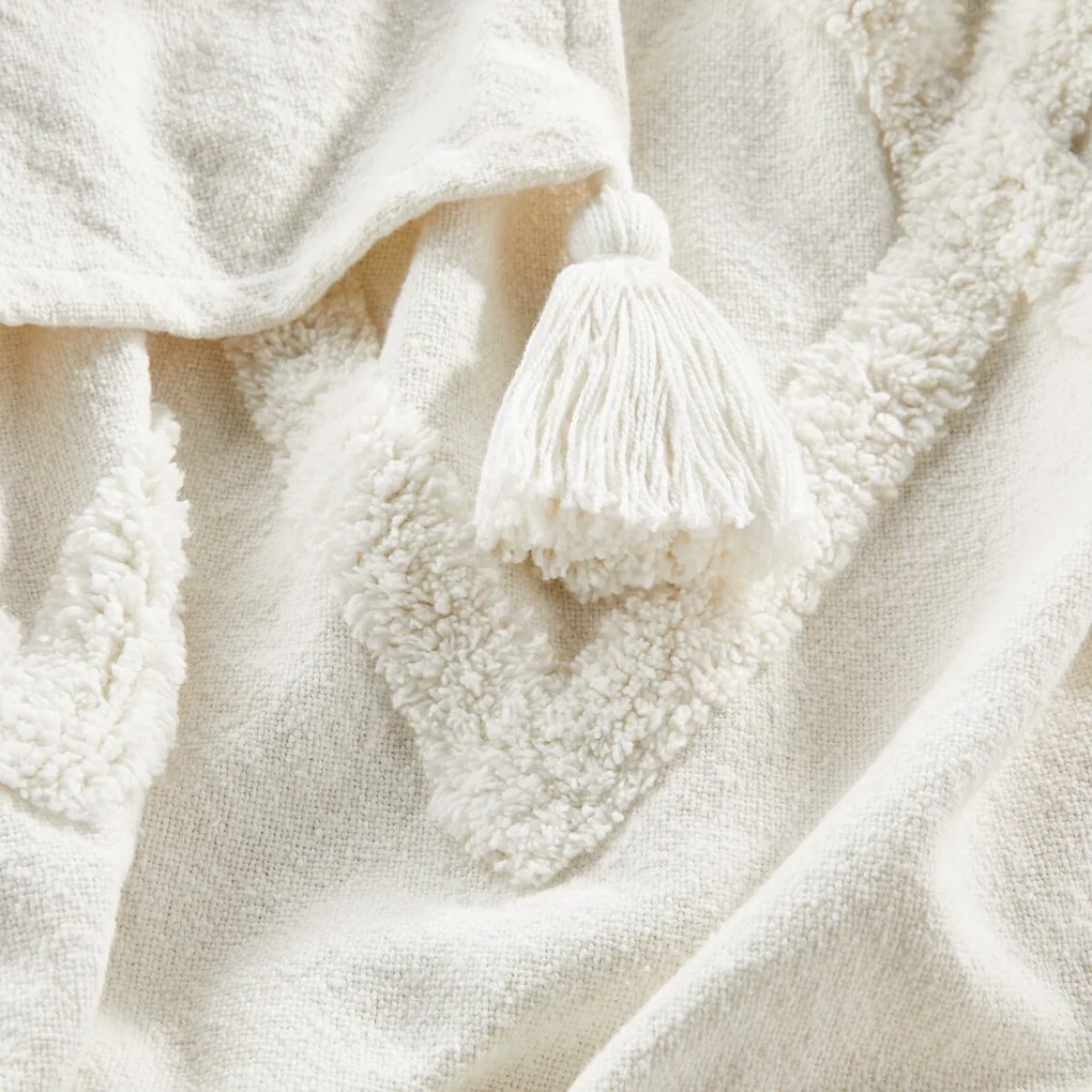 Βαμβακερό ριχτάρι με tufted μοτίβα, Assap