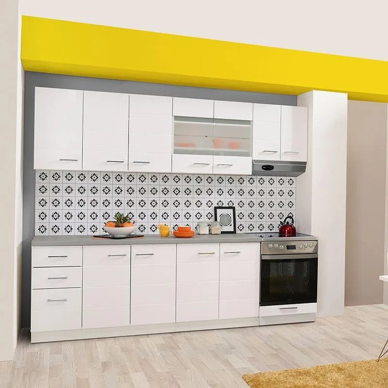 Κρεμαστό Ντουλάπι Κουζίνας Diva 60Α Λευκό - Λευκή Λάκα 60x30x57 εκ. 60x30x57 εκ.