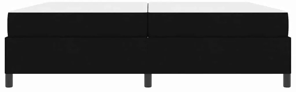 vidaXL Κρεβάτι με ελατήρια Μαύρο και Μαύρο 200 x 200 cm