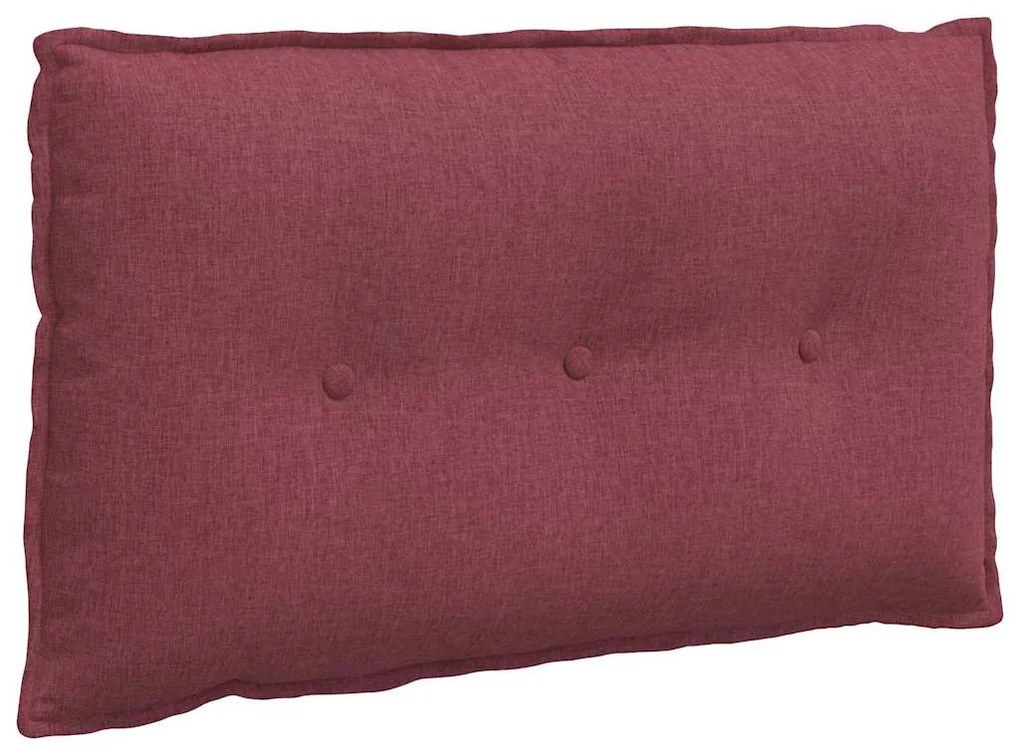 vidaXL Μαξιλάρι Πλάτης Κόκκινο 80 x 19 x 50 εκ ύφασμα