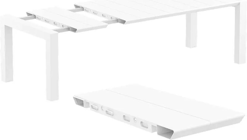 ΕΠΕΚΤ.ΤΡΑΠΕΖΙ ΠΟΛ/ΝΙΟΥ VEGAS 100X180/220εκ. WHITE