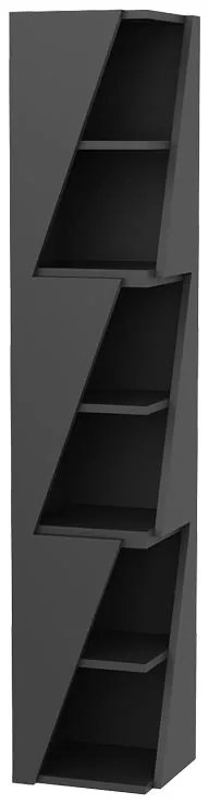Βιβλιοθήκη στήλη Klaro σε ανθρακί απόχρωση 32x32x165εκ 32x32x165 εκ.