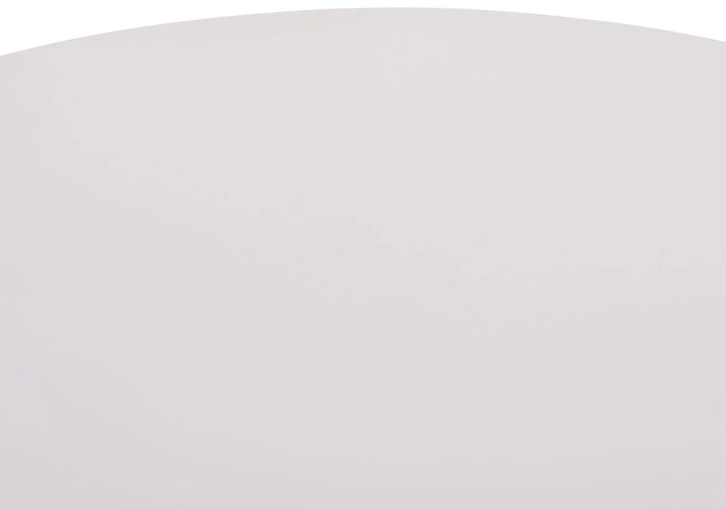 Τραπέζι BROLIN Στρόγγυλο MDF TOP & Βάση Μεταλλική Λευκό Φ90x73Υεκ 90x90x73 εκ.