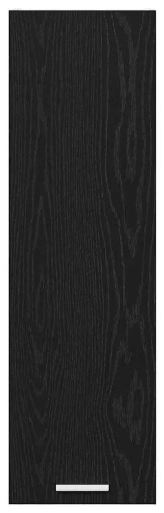 vidaXL Κρεμαστό ντουλάπι με αποθήκευση Μαύρη Οξυά 30 x 31 x 100 εκ.