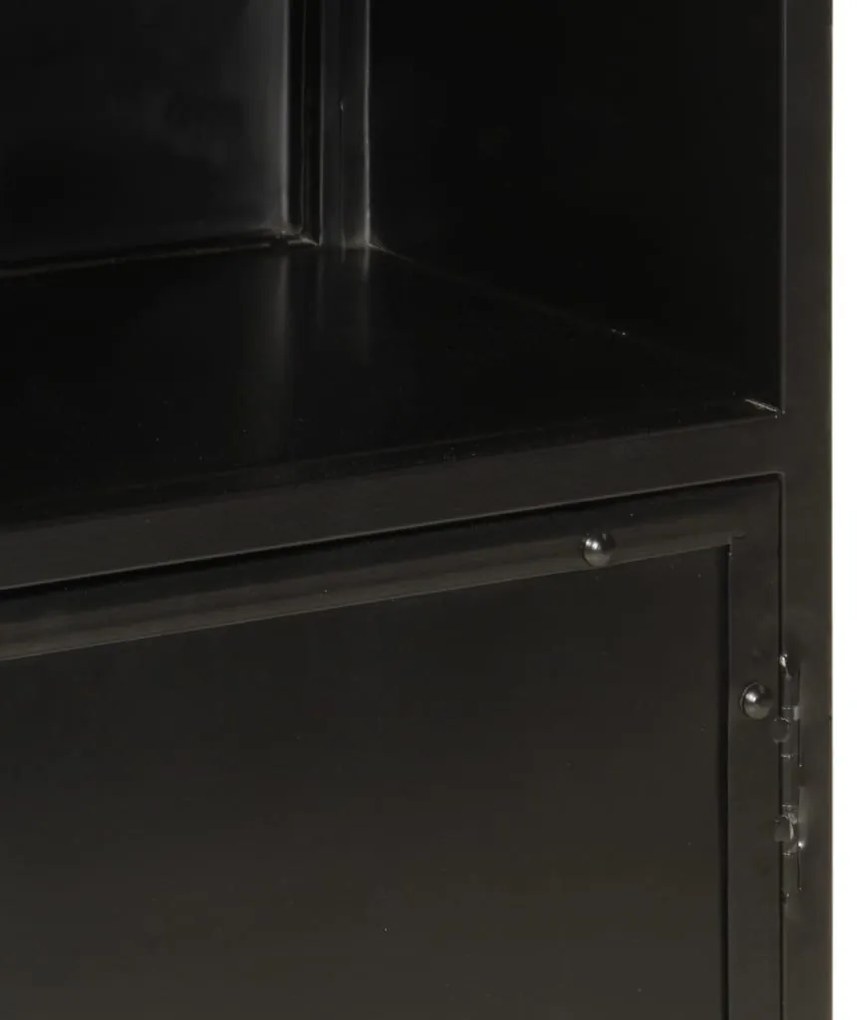 vidaXL Ντουλάπι Μπάνιου 40 x 27 x 90 εκ. Σίδηρο και Μασίφ Ξύλο Μάνγκο