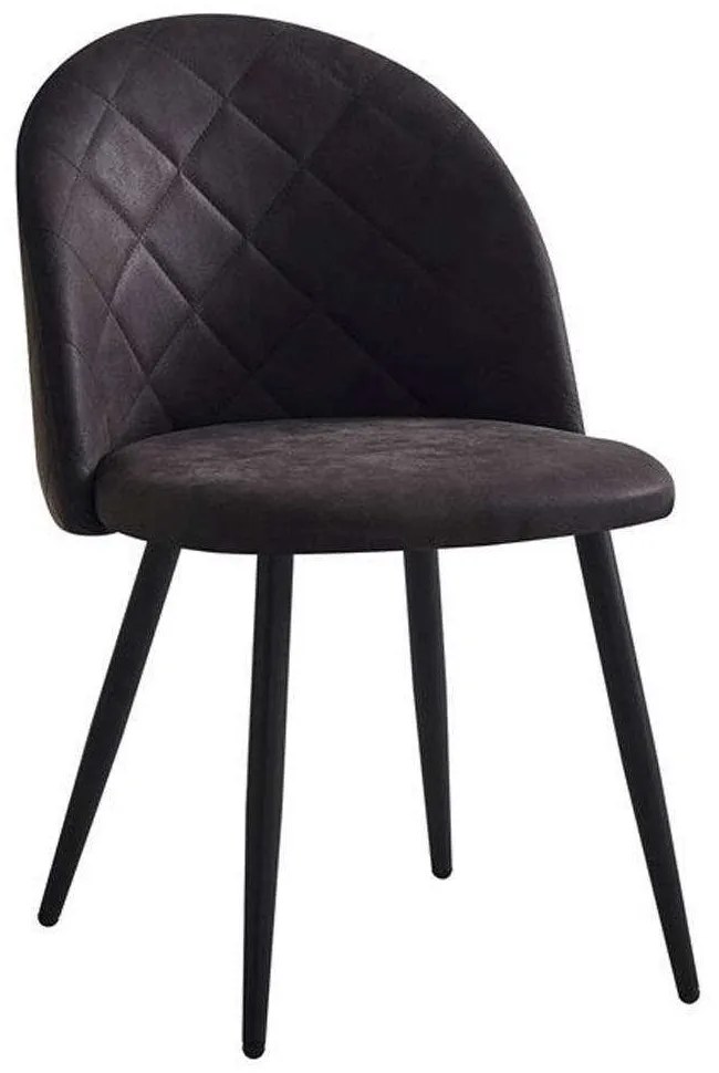 Καρέκλα Bella ΕΜ757,3S 50x56x80cm Anthracite