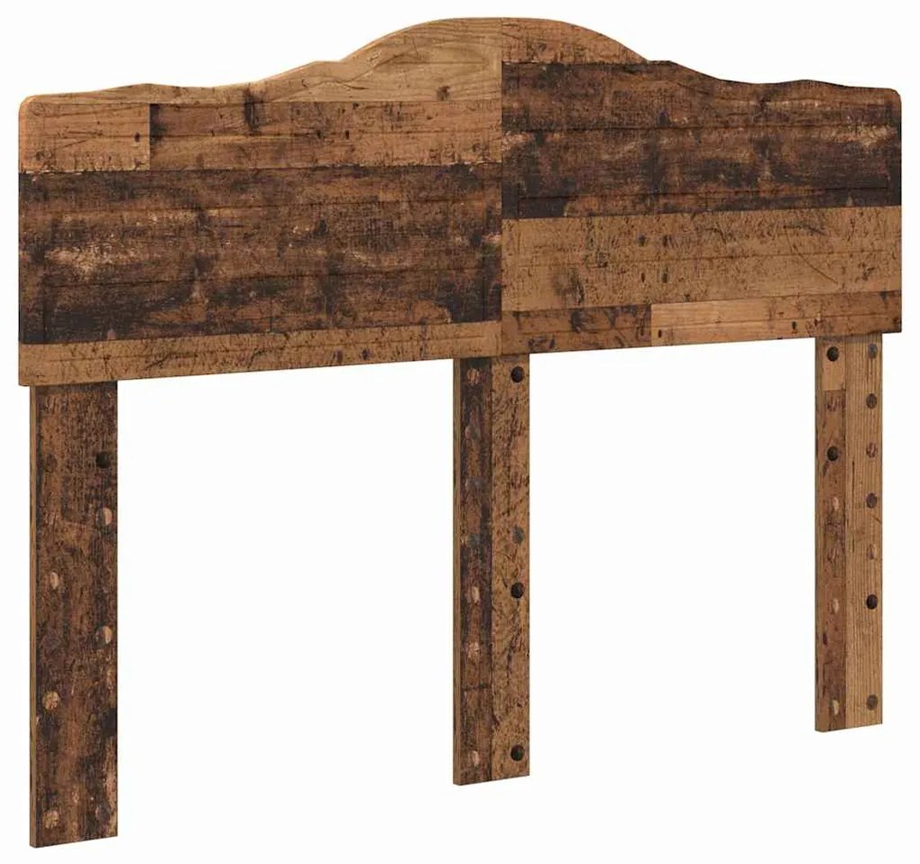 vidaXL Κεφαλάρι με κεφαλάρι Παλιό Ξύλο 120 cm Επεξεργασμένο ξύλο