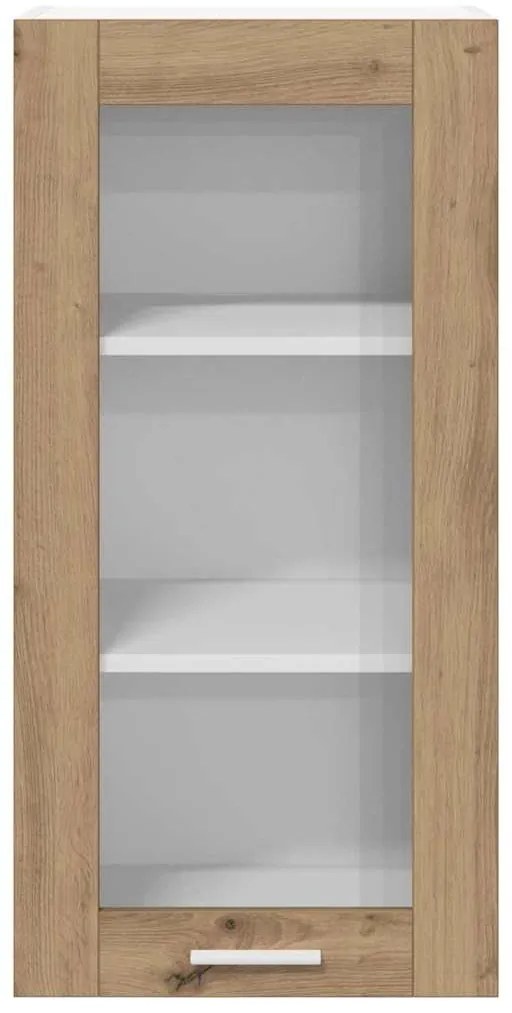 vidaXL Κρεμαστό ντουλάπι με αποθήκευση Artisan Oak 40 x 31 x 80 εκ.