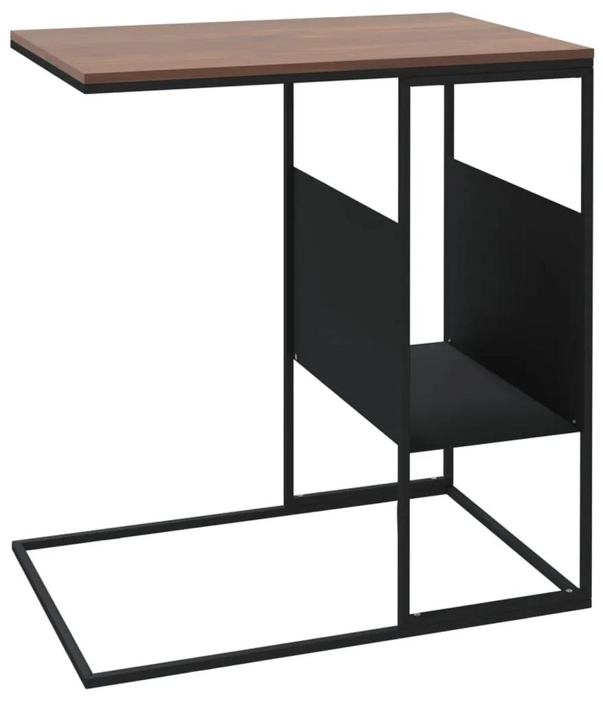 Τραπέζι Βοηθητικό Μαύρο 55x36x59,5 εκ. από Επεξεργασμένο Ξύλο - Μαύρο