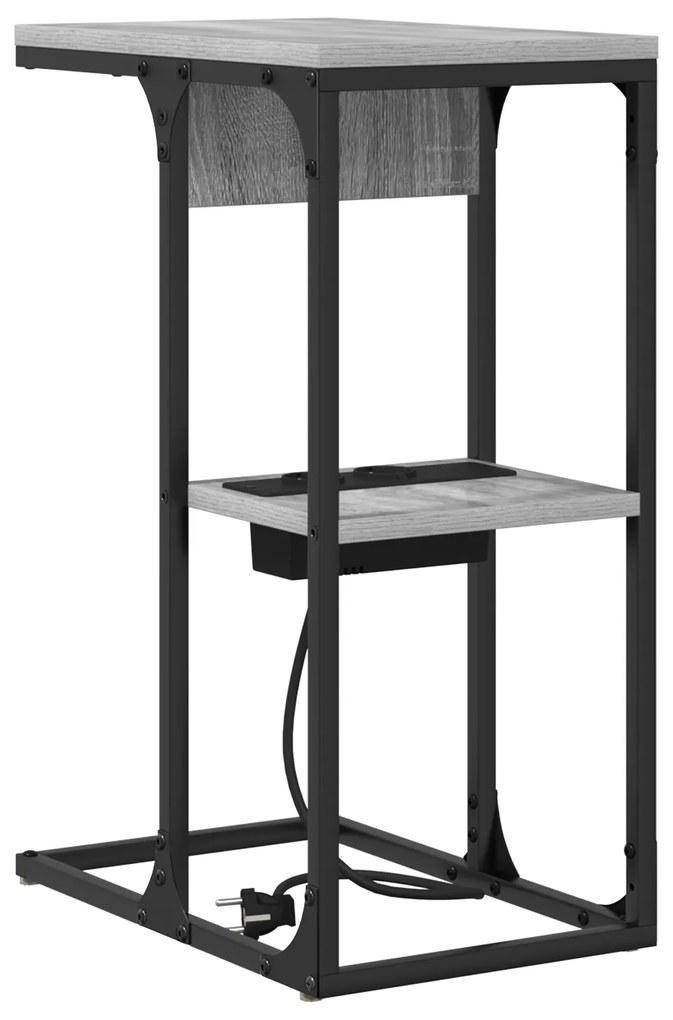 vidaXL Κομοδίνο Γκρι Sonoma 41.5 x 26 x 60.5 εκ Επεξεργασμένο ξύλο