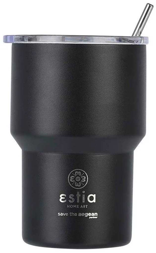 Ποτήρι Θερμός 400ml Estia Save The Aegean Midnight Black
