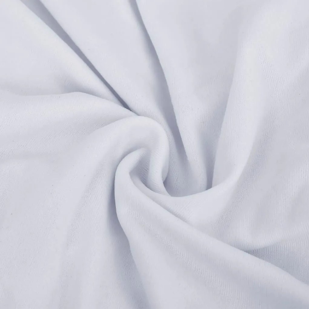 Κάλυμμα 4θέσιου Καναπέ Ελαστικό Λευκό από Πολυεστερικό Ζέρσεϊ - Λευκό