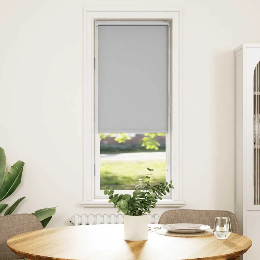 vidaXL Roller Blind Blackout ανοιχτό γκρι 45x150 cm Πλάτος υφάσματος