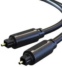 CABLETIME καλώδιο Toslink CT-AV380, gold plated, OD 4.0mm, 2m, μαύρο