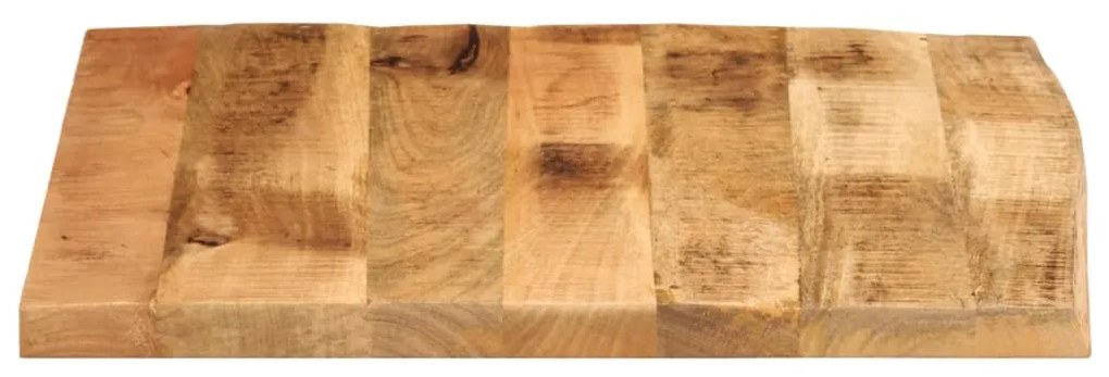 vidaXL Επιφάνεια Τραπεζιού 80x80x2,5 εκ. Live Edge Μασίφ Ξύλο Μάνγκο