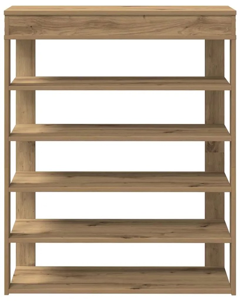 vidaXL Ράφι παπουτσιών  Artisan Oak 80x30x98 cm Κατασκευασμένο ξύλο