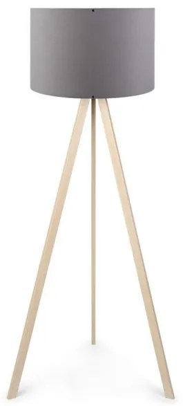 Φωτιστικό Δαπέδου Rosling Mdf- Ύφασμα Pvc Φυσικό 38x21x140εκ Megapap-GP029-0001,2-Ανθρακί GP029-0001,2