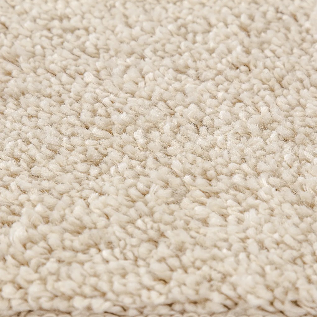 vidaXL Χαλί Μπέκ υψηλής πυκνότητας Κρεμ 120x120 εκ. PP