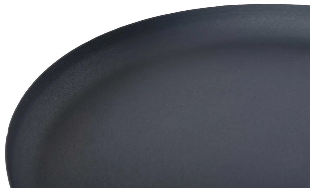 ΤΡΑΠΕΖΙ ΒΟΗΘΗΤΙΚΟ ΣΤΡΟΓΓΥΛΟ DELBEL HM4261.05 ΜΕΤΑΛΛΟ ΜΠΛΕ ΣΚΟΥΡΟ Φ39,5x53,5Υ εκ.
