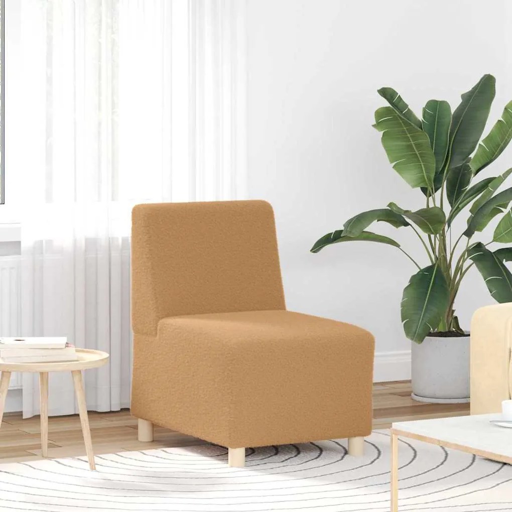 vidaXL Μοναδικός Καναπές χωρίς Χερούλια 3 pcs Μπεζ 55 x 74 x 82 εκ.