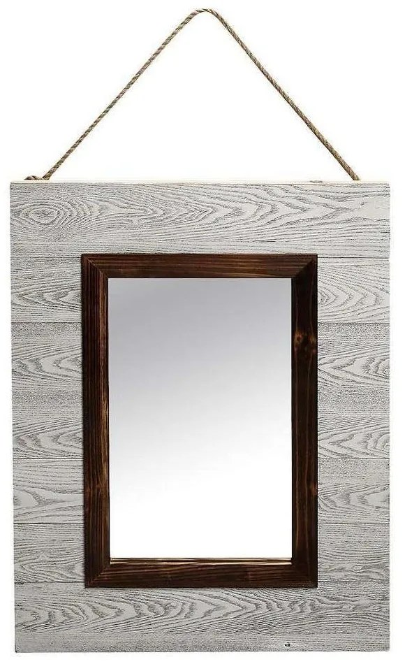 Καθρέφτης XOB105 Γκρι 82x62x6,5cm Espiel Wood