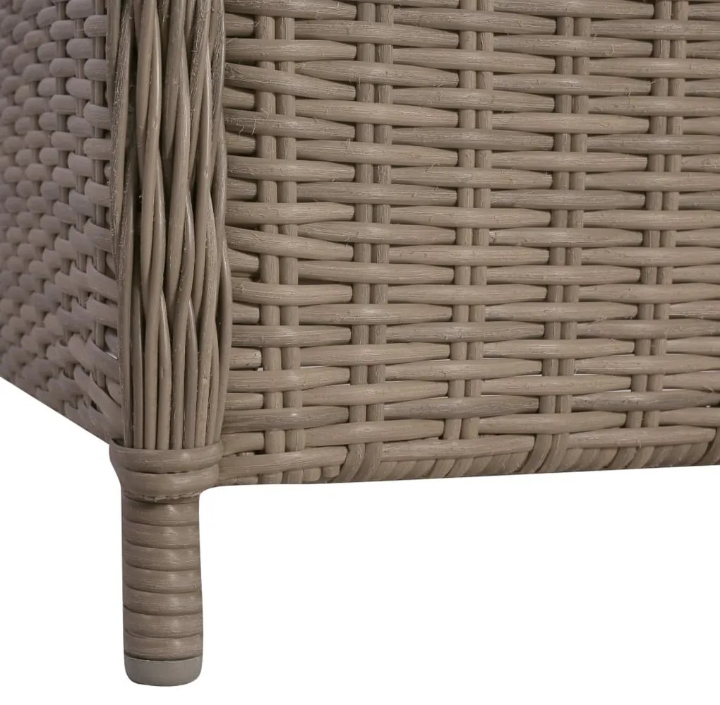 vidaXL Πολυθρόνες Εξωτερικού Χώρου 2 τεμ. Καφέ Συνθ.Ρατάν με Μαξιλάρια