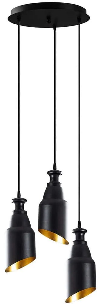 Φωτιστικό Οροφής Berceste 521SHN3278 33x33x126cm 3xE27 40W Black Opviq