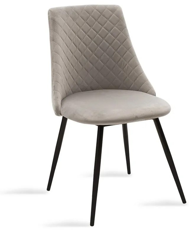 Καρέκλα Giselle 096-000021 52x51x81 Grey Μέταλλο,Ύφασμα