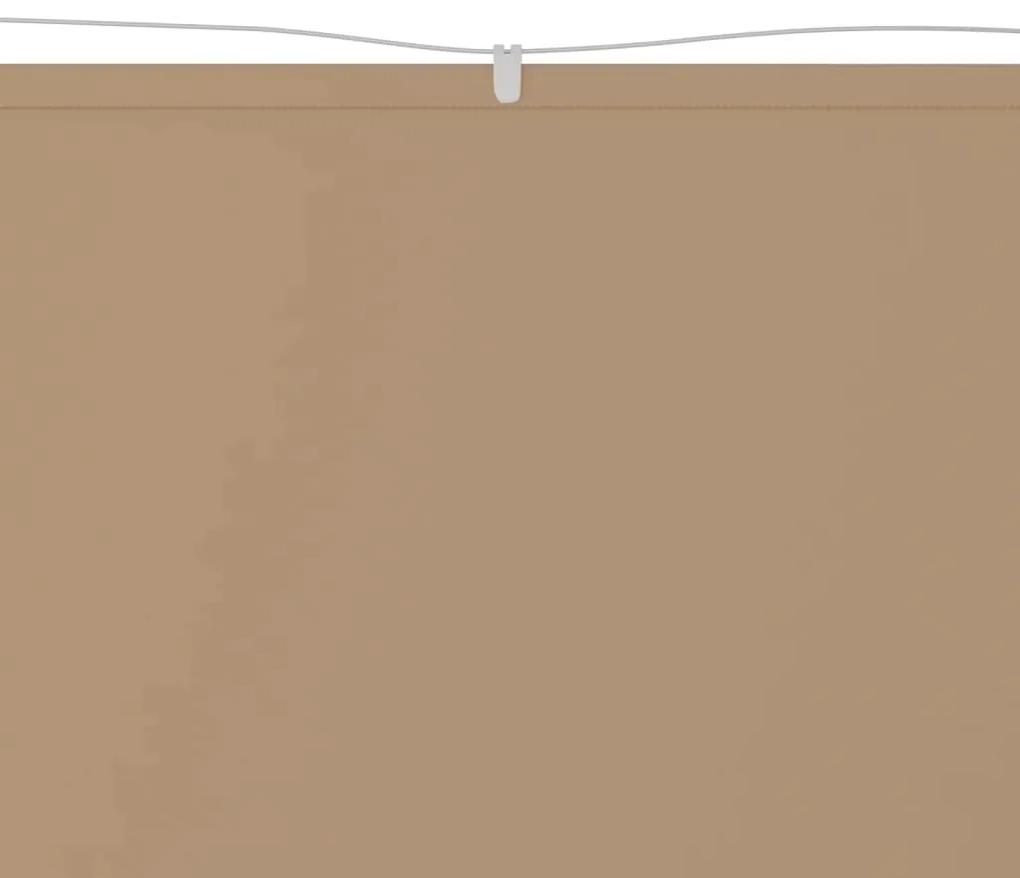 vidaXL Τέντα Κάθετη Taupe 140 x 360 εκ. από Ύφασμα Oxford