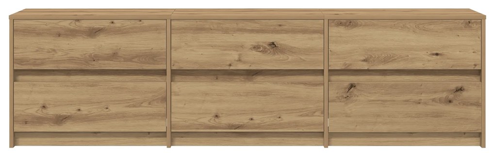 vidaXL Ντουλάπι TV Καφέ 181 x 34 x 50 εκ. Επεξεργασμένο ξύλο