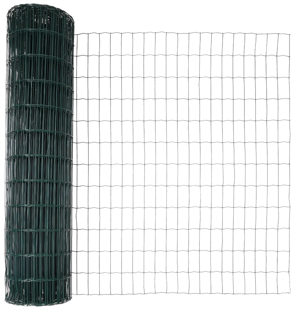 vidaXL Euro Fence με 7 Φλαντζωτά Πόδια 1.2x10 μ Γαλβανισμένος Χάλυβας