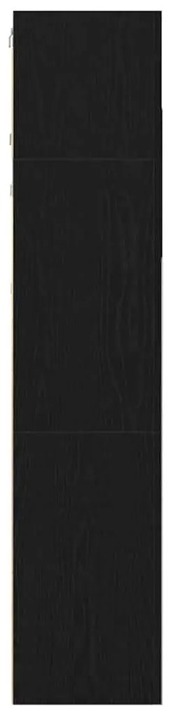 vidaXL Σετ επίπλου τηλεόρασης Επιτοίχιο Μαύρη Οξυά Επεξεργασμένο ξύλο