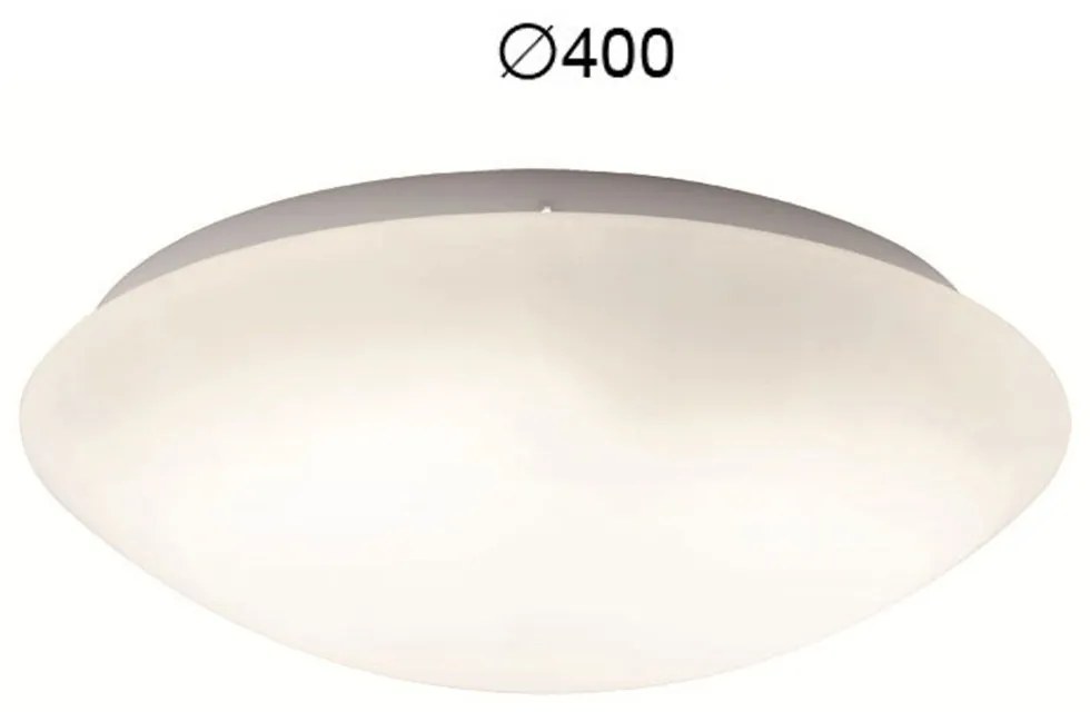 Φωτιστικό Οροφής - Πλαφονιέρα Disk 4154600 D400 Opal Viokef Glass