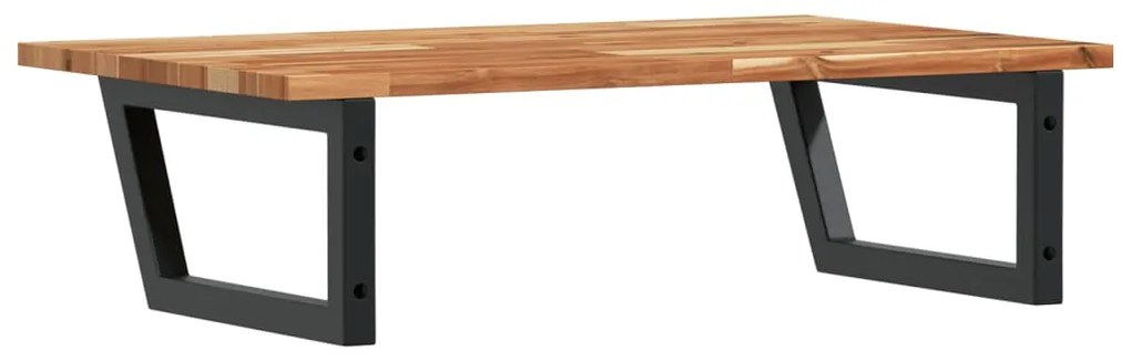 vidaXL Ράφι Νιπτήρα Τοίχου από Ατσάλι / Μασίφ Ξύλο Ακακίας