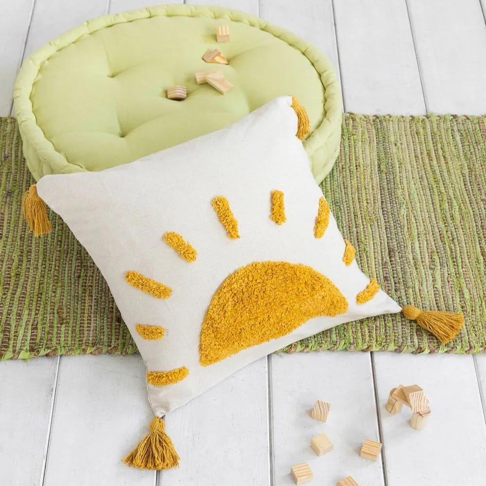 Μαξιλάρι Διακοσμητικό Παιδικό (Με Γέμιση) Sunny Yellow Nima 45X45 45x45cm 100% Βαμβάκι