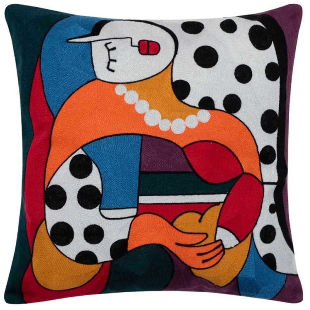 Διακοσμητική Μαξιλαροθήκη (45x45) Silk Fashion Polygazo124