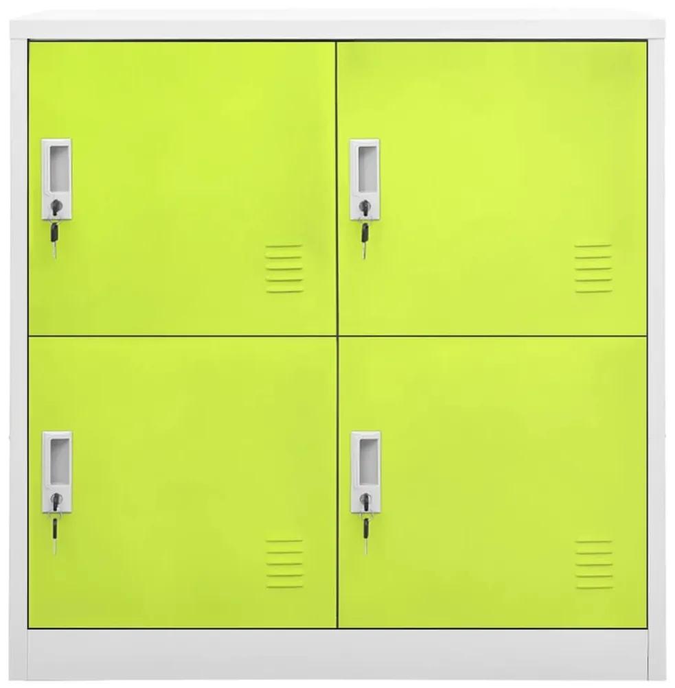 Φοριαμός Ανοιχτό Γκρι / Πράσινο 90 x 45 x 92,5 εκ. Ατσάλινος - Γκρι