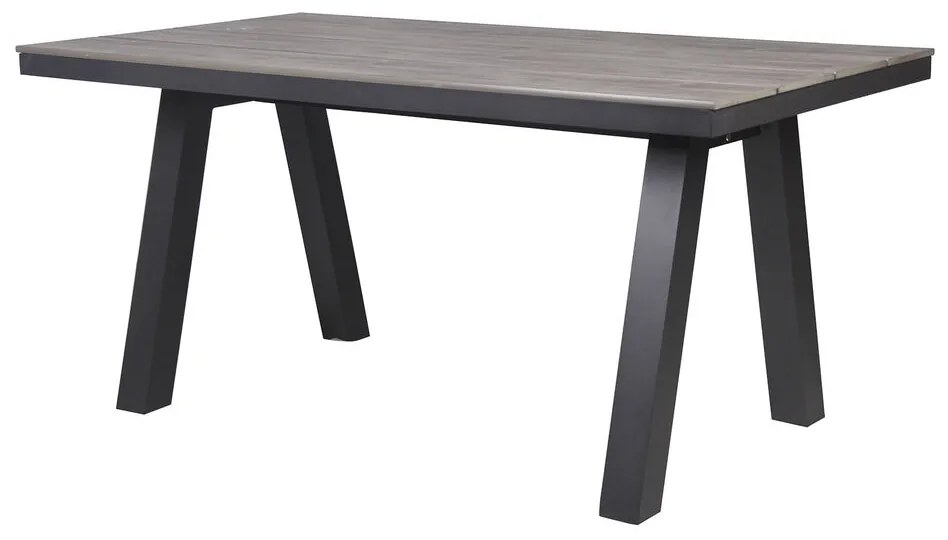 Τραπεζαρία Home ESPRIT Γκρι Αλουμίνιο πολυστερίνη 160 x 90 x 77 cm