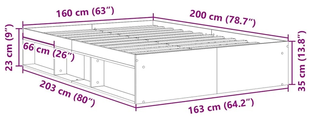 ΠΛΑΙΣΙΟ ΚΡΕΒΑΤΙΟΥ ΧΩΡΙΣ ΣΤΡΩΜΑ 160X200 ΕΚ. ΕΠΕΞΕΡΓΑΣΜΕΝΟ ΞΥΛΟ 3328853