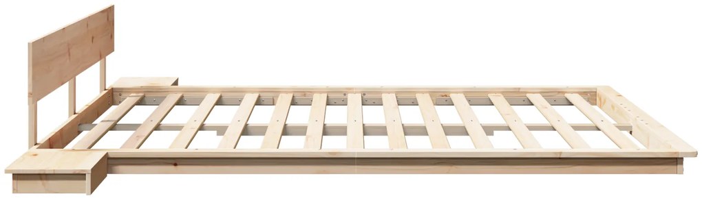 vidaXL Σκελετός Κρεβατιού Καφέ 200 x 200 cm ξύλο