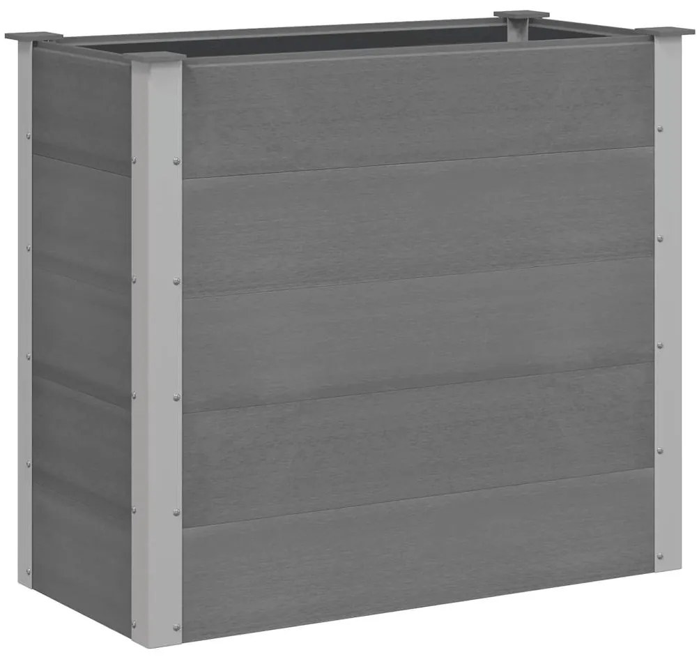 vidaXL Ζαρντινιέρα Υπερυψωμένη Γκρι 100 x 50 x 91 εκ. από WPC