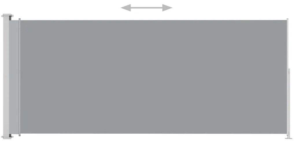 Σκίαστρο Πλαϊνό Συρόμενο Βεράντας Γκρι 200 x 500 εκ. - Γκρι