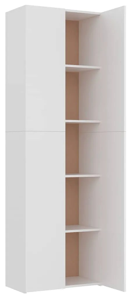 vidaXL Ντουλάπα Γραφείου Λευκή 60 x 32 x 190 εκ. από Επεξ. Ξύλο