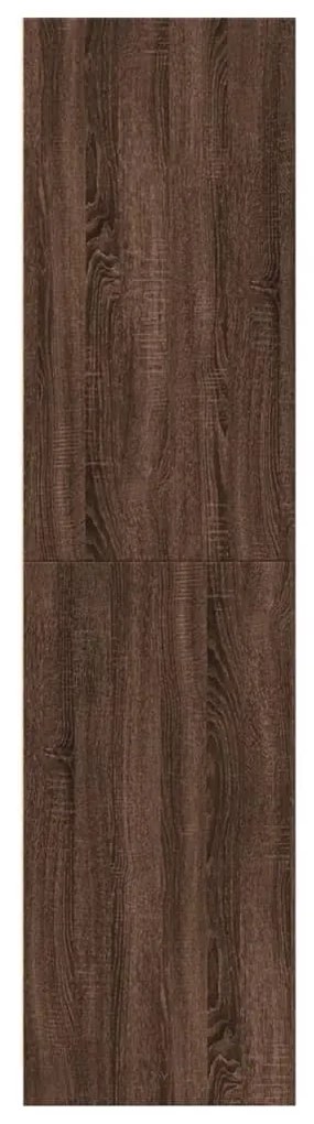 vidaXL Ντουλάπα Καφέ Δρυς 50x50x200 εκ. από Επεξεργασμένο Ξύλο