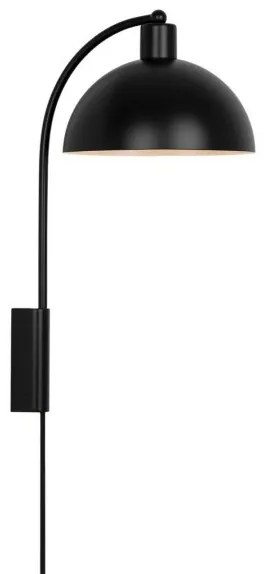 Απλίκα Φωτιστικό Τοίχου E14 40W IP20 Ellen Nordlux-2213721003-Μαύρο 2213721003