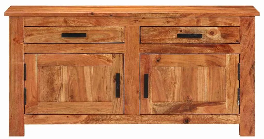 vidaXL Πλαϊνό γραφείο Καφέ 100 x 30 x 50 cm Μασίφ ξύλο ακακίας