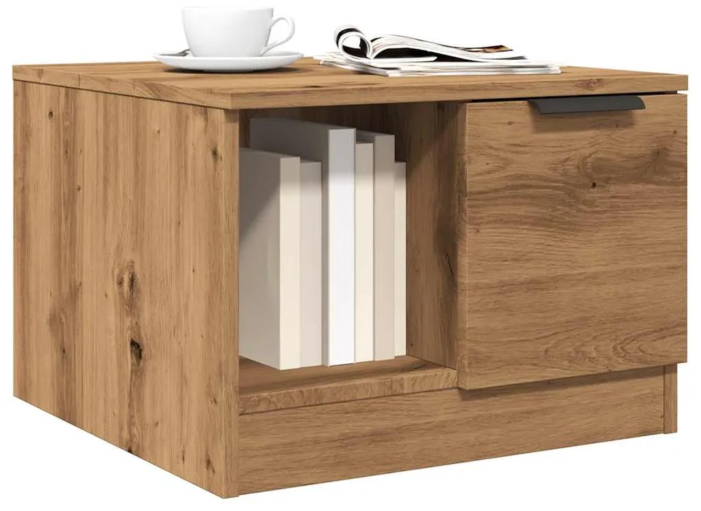 vidaXL Τραπεζάκι Σαλονιού τεχνίτης Δρυς 50x50x36 εκ Επεξεργασμένο Ξύλο