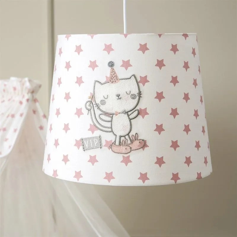 Φωτιστικό Oροφής Παιδικό VIP 30x26cm Ε27 max 60W Pink Funna Baby Cotton