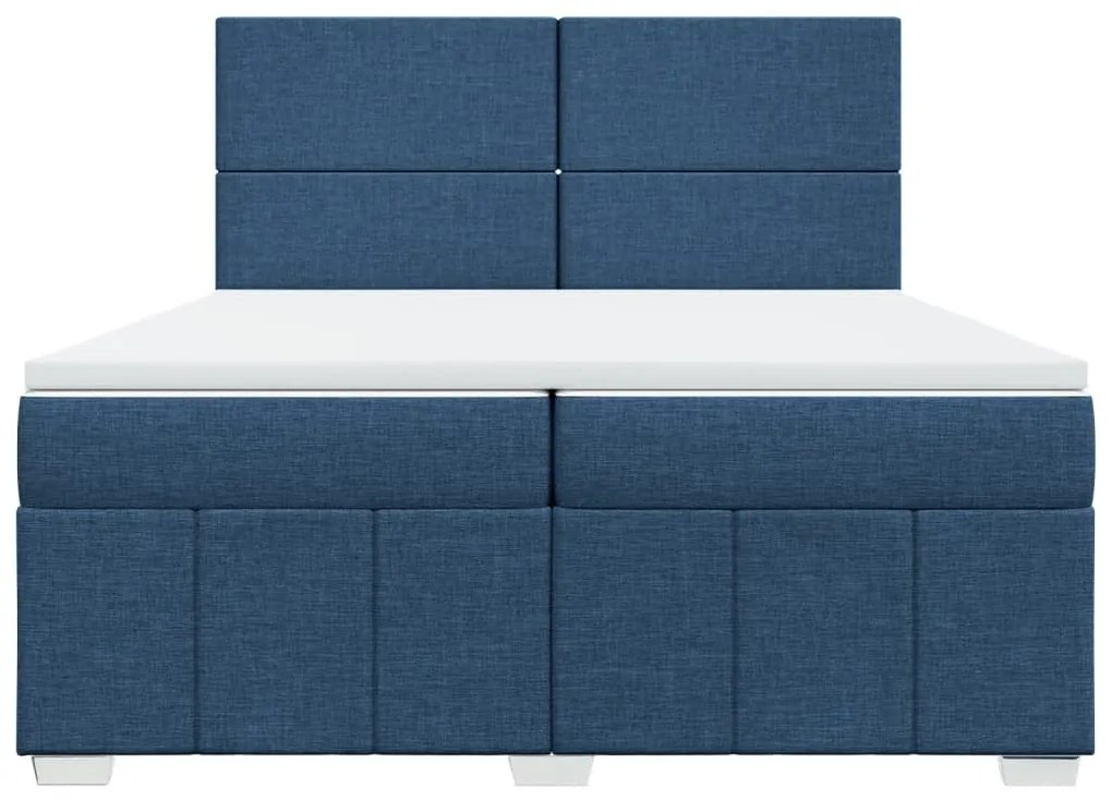 ΚΡΕΒΑΤΙ BOXSPRING ΜΕ ΣΤΡΩΜΑ ΜΠΛΕ 200X200 ΕΚ. ΥΦΑΣΜΑΤΙΝΟ 3291774