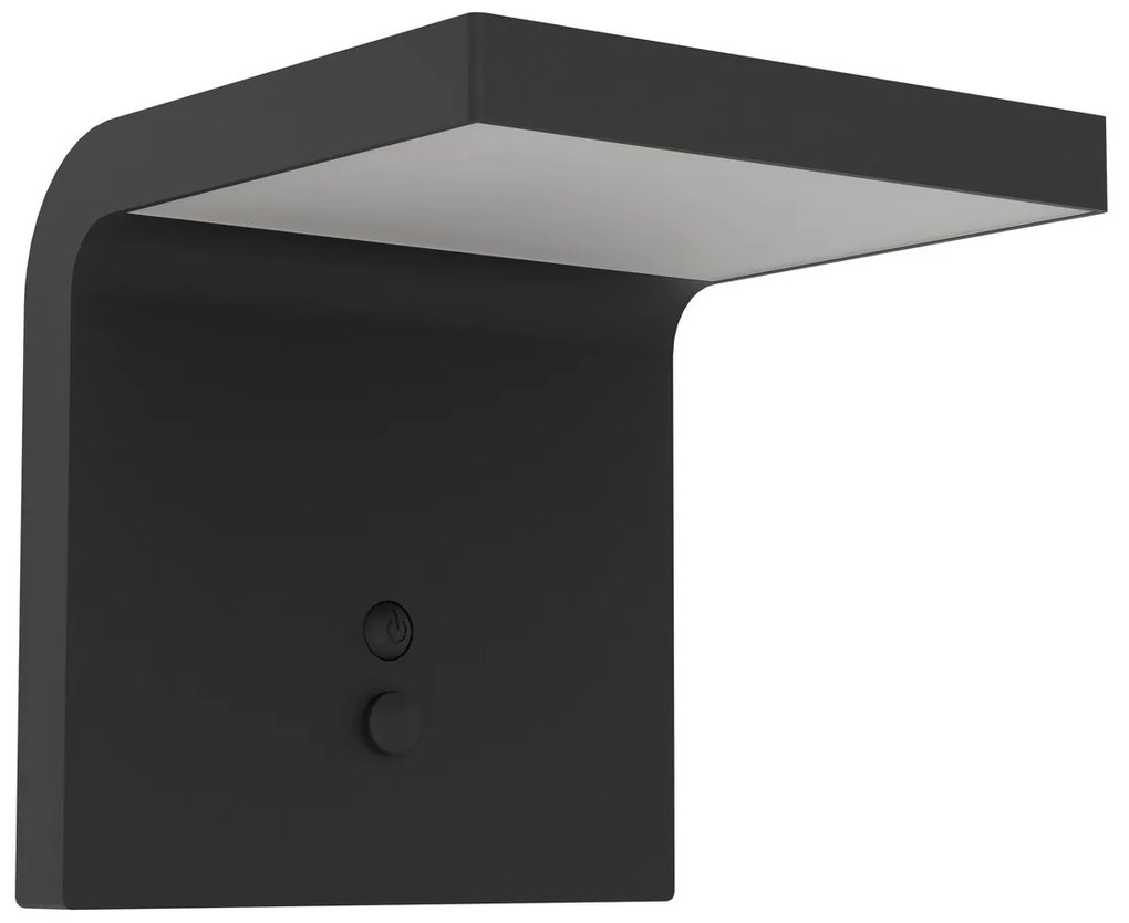 Φωτιστικό Ηλιακό Eglo 901082 SPIANTE Μαύρο Ματ (Black Mat) 4000K